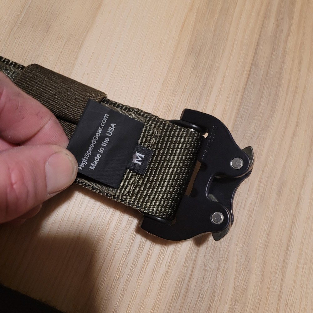 HSGI Operator Belt Medium With Inner OD Green Cobra Buckle