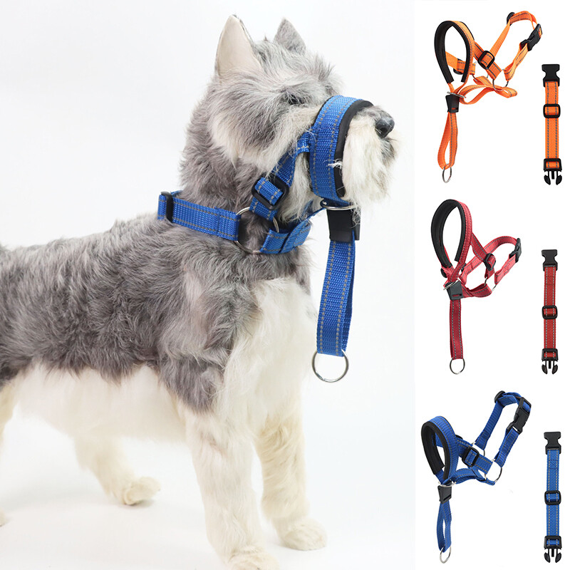 Dog Collar Dog Mesh Muzzle Leads Outdoor Training Rope Muzzle Dog Muzzle
