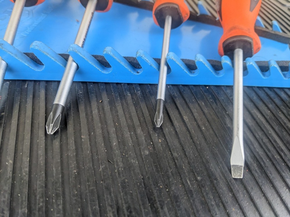 #ay954 Matco Tools 5 Pc Premium Orange Screwdriver Set