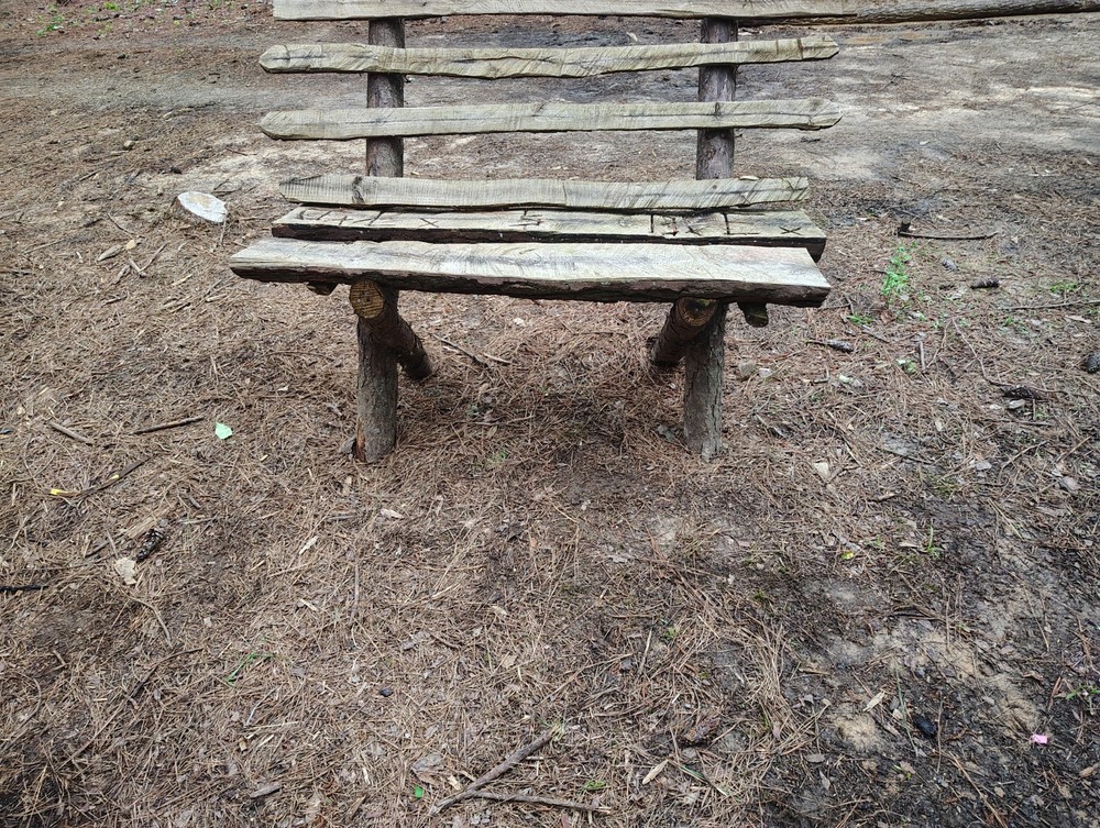 wooden bench