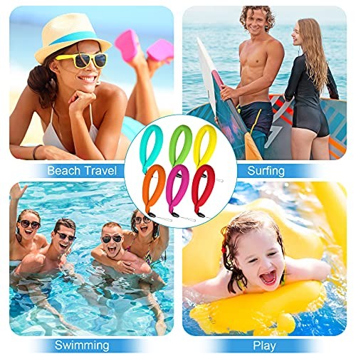 Weewooday 6 Pcs Waterproof Camera Float Strap, Universal Floating Wristband