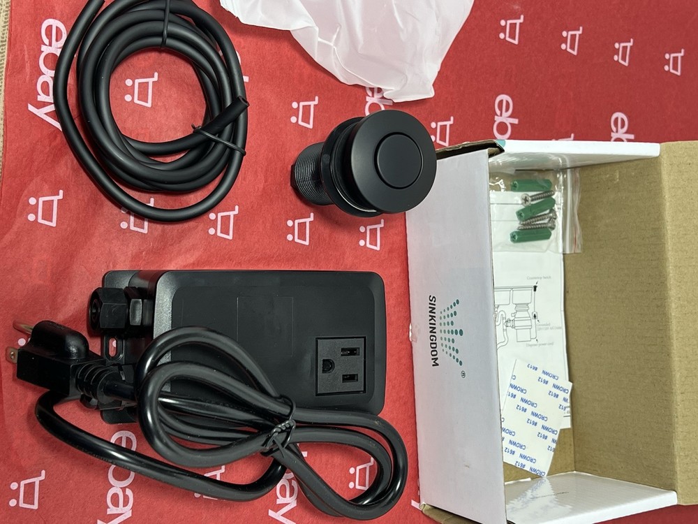 SINKINGDOM Garbage Disposal Sink Top Air Switch Kit with Long Button