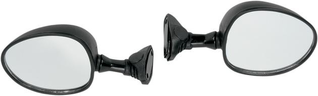 Kimpex Panel Mount Mirror Set Black #12-165-30