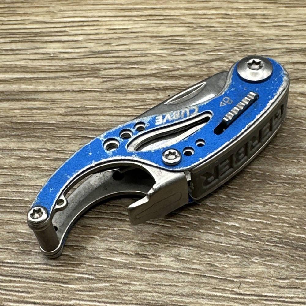 Gerber Curve Multi-Tool Folding Pocket Knife Blue Stainless Steel