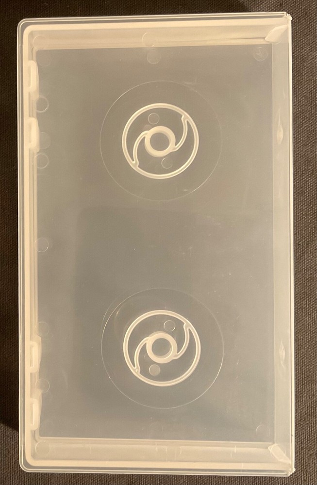 VHS Hard Clam Shell Cases - Clear - NEW !!