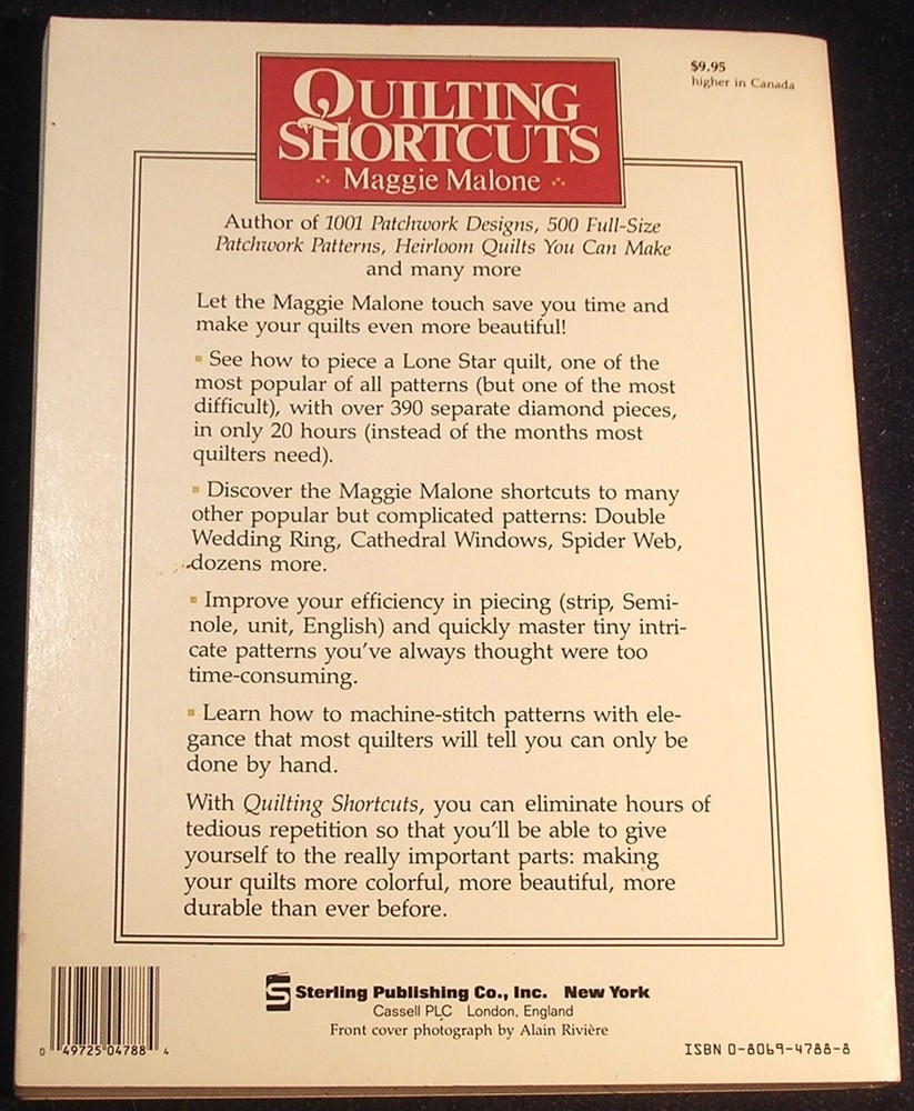 3 References, Molly Makes Patchwork, Quilting Shortcuts, Patchwork & Applique