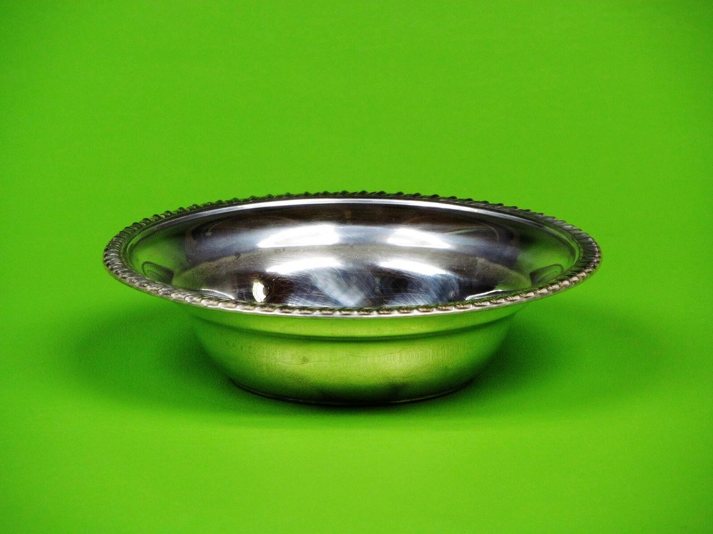 A Vintage B & M Sterling Silver Nut Bowl Underside marked Sterling