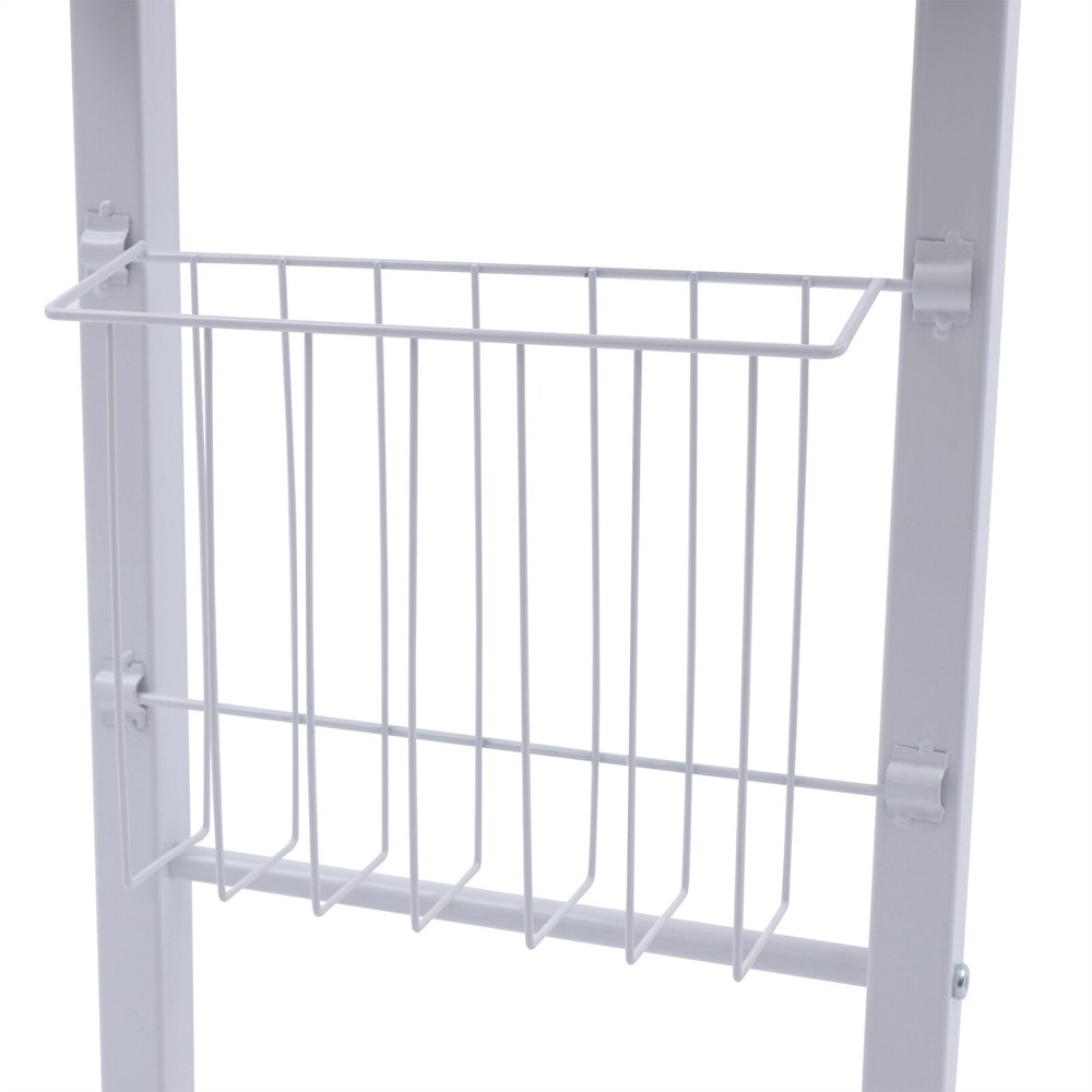 Adjustable Sofa Side Table C-Shaped End Table Laptop Holder Rolling Desk