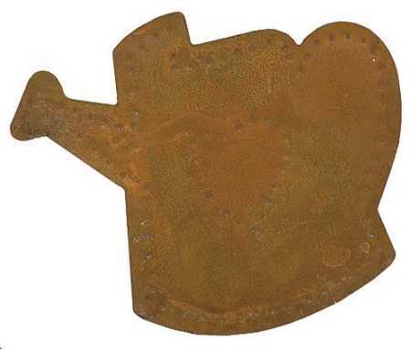 24 Embossed Rusty Tin Watering Can Craft Cutouts