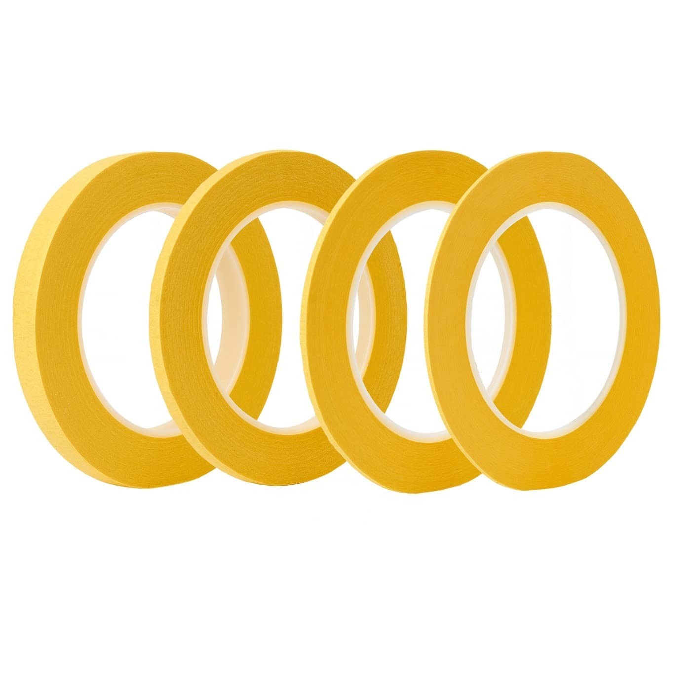 4 Rolls Automotive Fine Line Tape – 1/16, 1/8, 1/4, 1/2 Inch Paint Masking Tape.