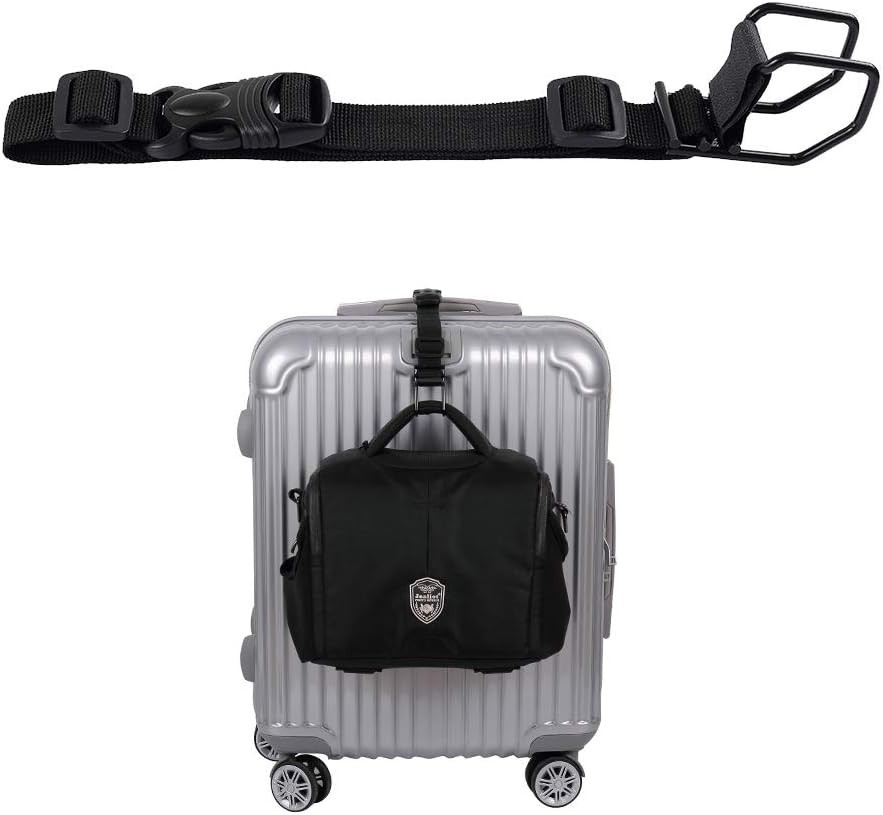 J Hook Luggage Strap Add a Bag Hook Hanger Strap, Adjustable