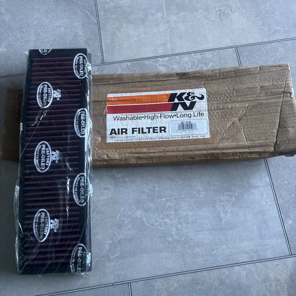 K&N Air Filter Element 33-2710 (Performance Replacement Panel Air Filter)