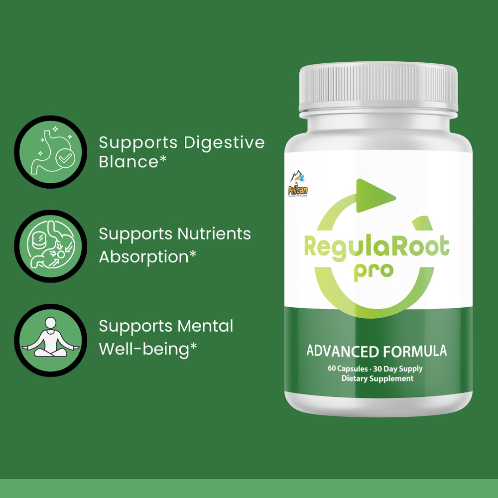 RegulaRoot Pro- Digestive Support- 2 Bottles- 120 Capsules