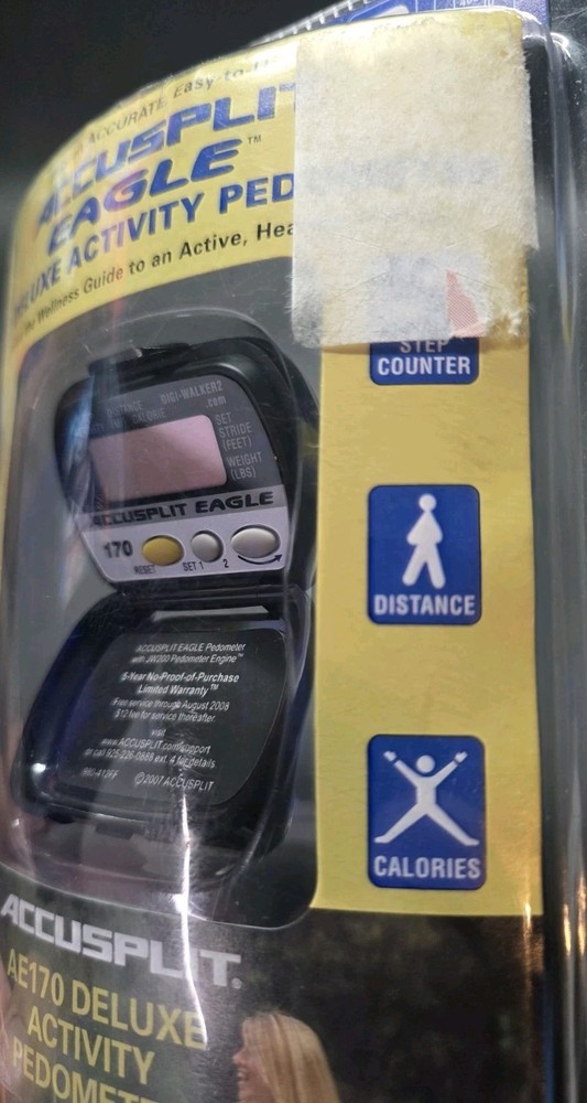Accusplit Wellness Eagle 170 Deluxe Walking Step Activity Pedometer AE170