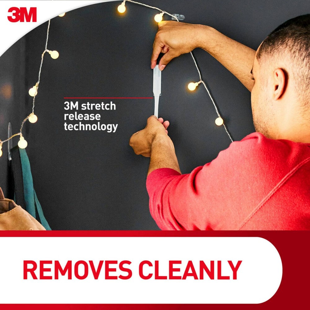 Command Large Brushed Nickel Double Hooks, 2 Hooks and Large,