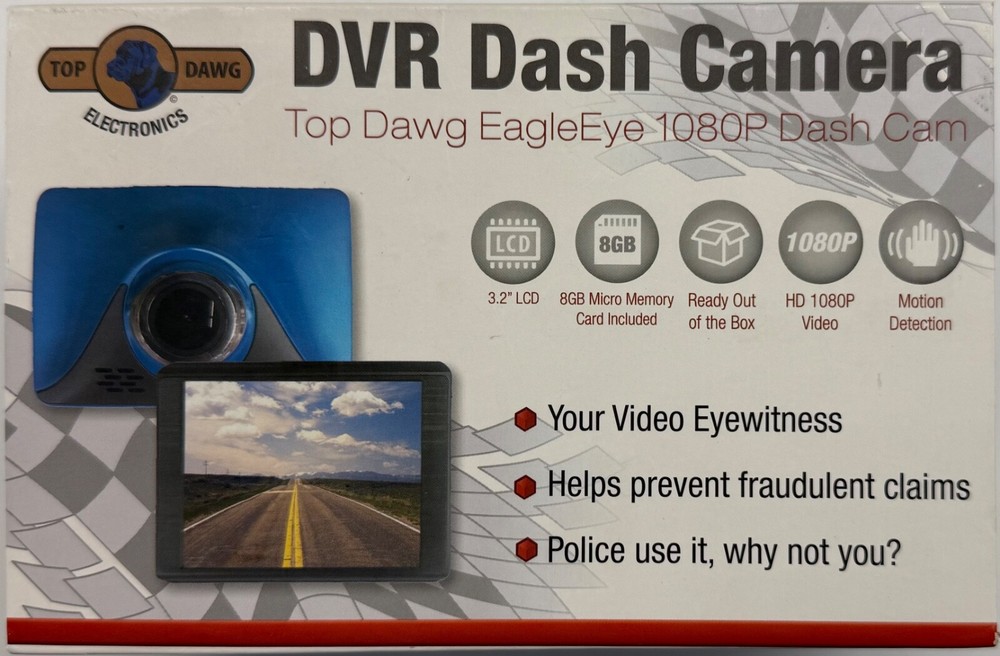 Top Dawg EagleEye 1080P Dash Camera