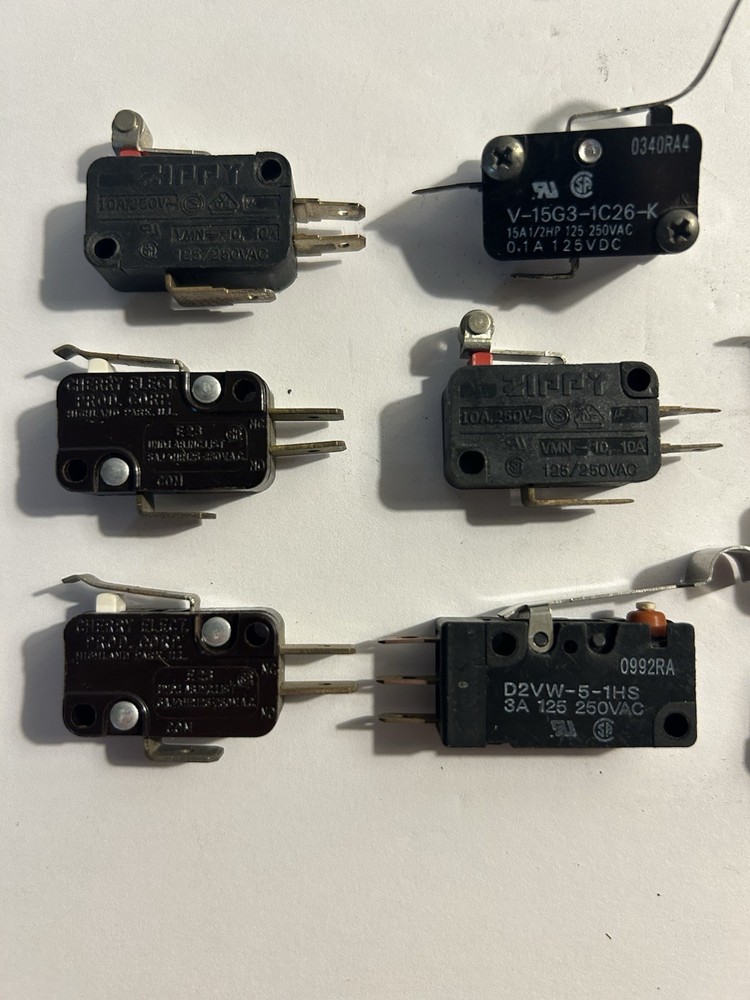 Assorted Micro Switches (Lot Of 9)
