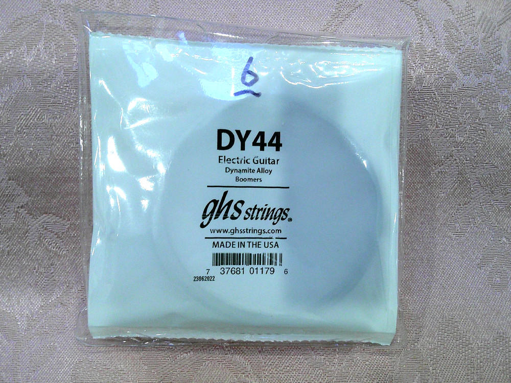 6 Pack GHS 44GA Nickel Wound Electric Guitar Strings .044"-6 Strings