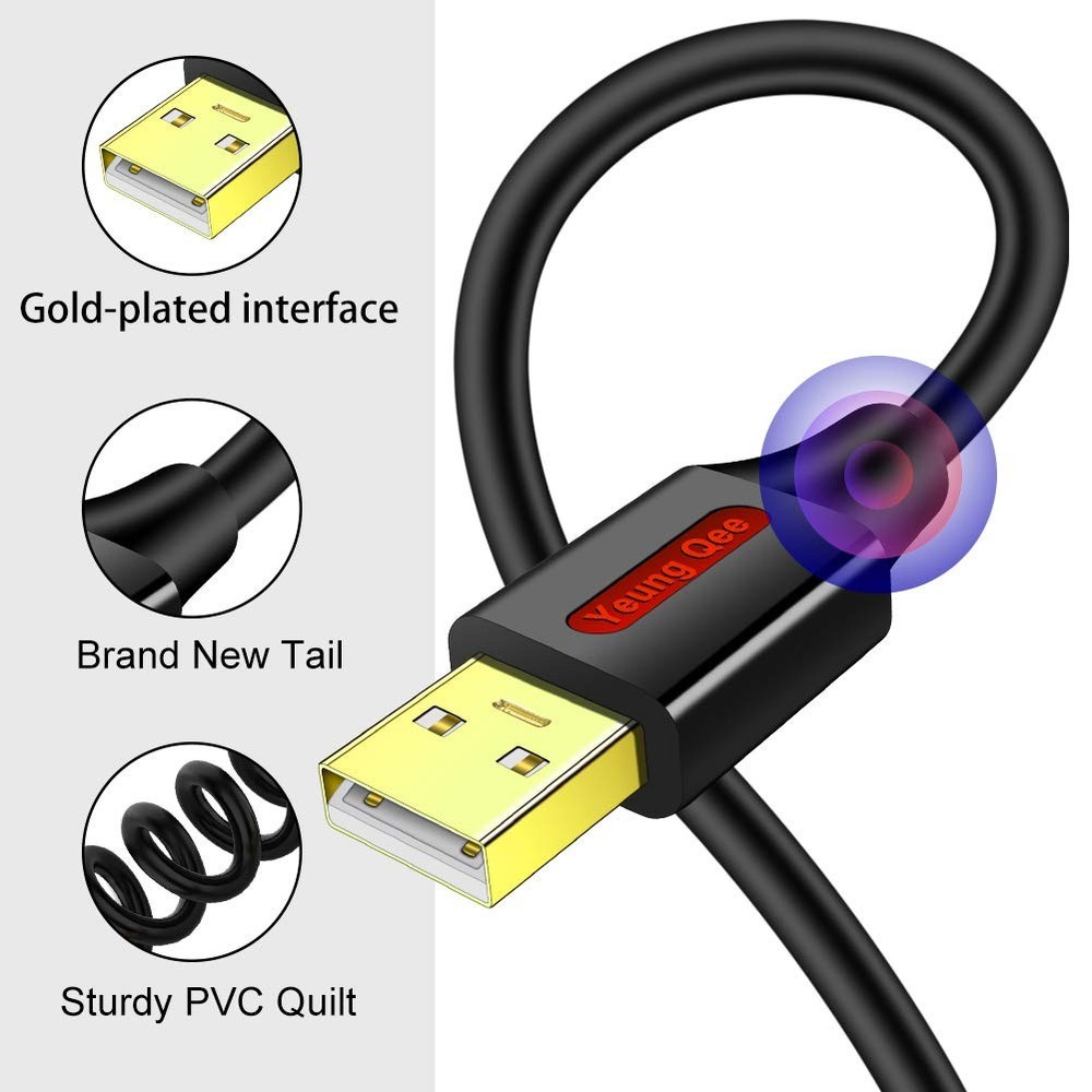 Printer Cable 12 FT,USB High Speed USB 2.0 A 12ft/4M, Black