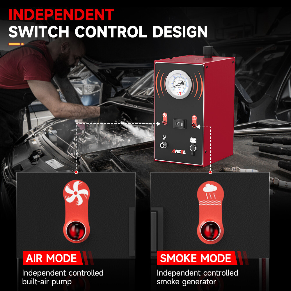 ANCEL S200 Auto EVAP Smoke Machine Pipe Diagnostic Test Vacuum Leak Detector