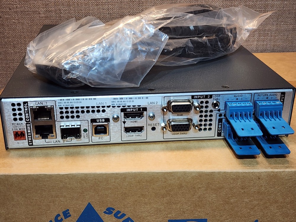 NEW EXTRON VNE-250 Encoder HDMI, RGB, Audio USB REAL-TIME STREAMING 60-1274-01