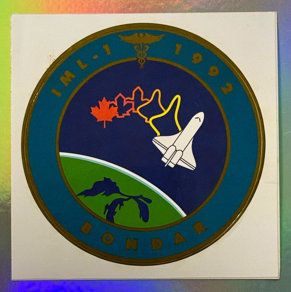 STS-42 IML-1 1992 BONDAR ( ROBERTA ) OBSCURE DECAL STICKER