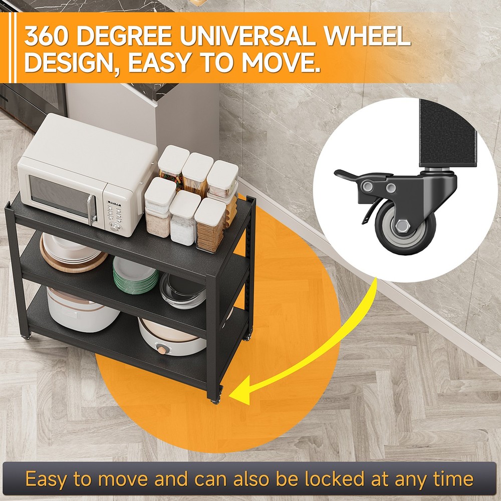 Garage Shelving Unit Rolling Tool Storage Shelves Metal Organizer Rack Kitchen