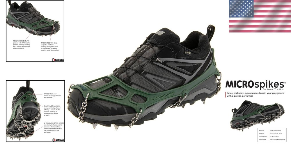 Packable & Durable MICROspikes for Ice-Trekking – Ideal for Winter Adventures