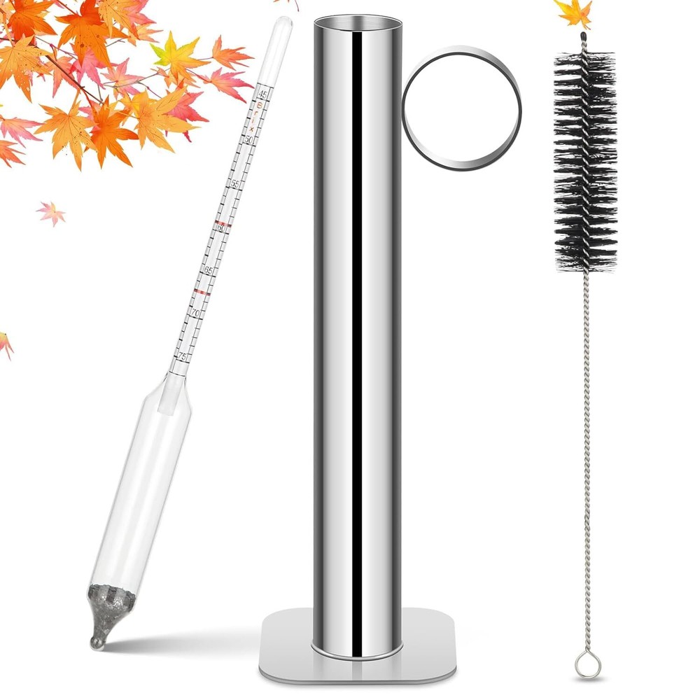 EIHFHIE Maple Syrup Hydrometer Test Cup Kit, High Accuracy Hydrometer Maple S...