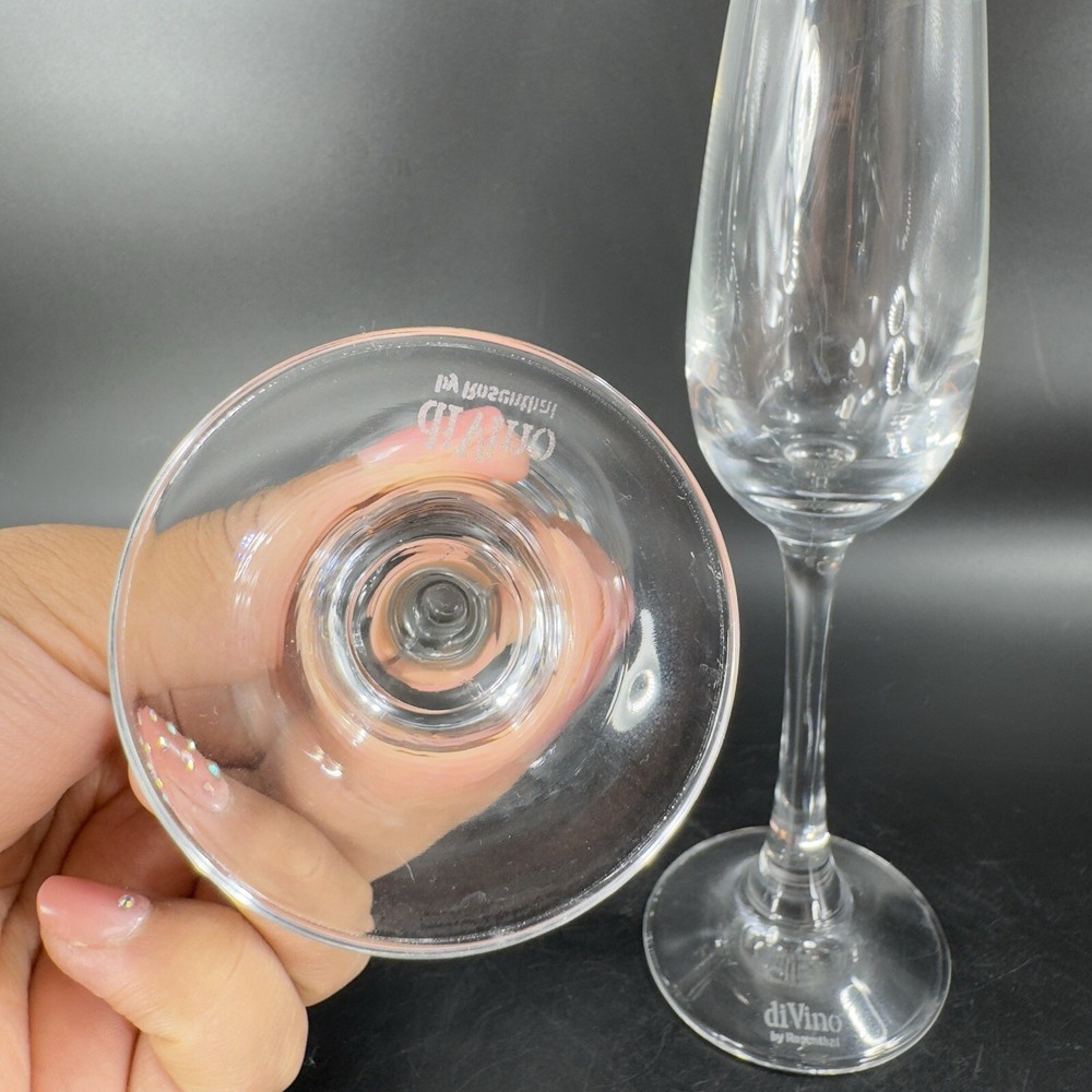 DeVino by Rosenthal Clear Crystal Glasses Hand Blown Small Cups Barware Set 2