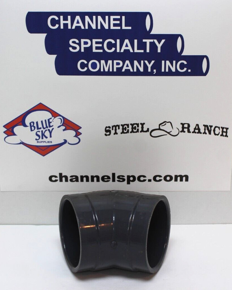 4 inch 45 Degree Elbow PVCI Sch 80 Gsr Socket x Socket
