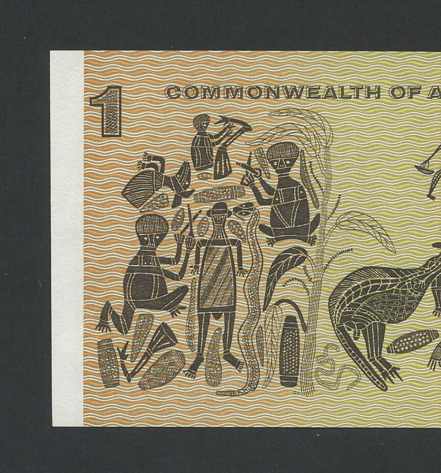 AUSTRALIA $1 note 1966 QEII Krause 37a Uncirculated Banknotes