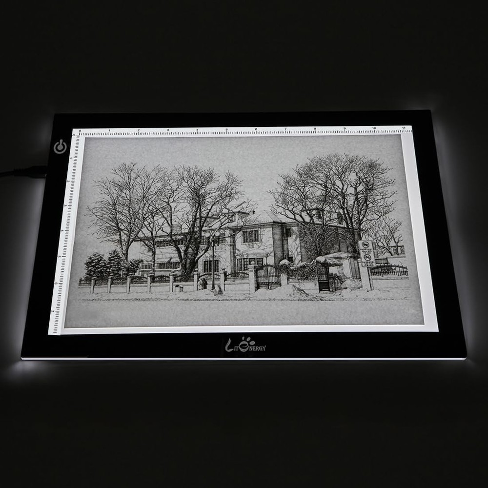 LitEnergy A4 LED Light Tracing Pad | Adjustable Brightness | USB Powered