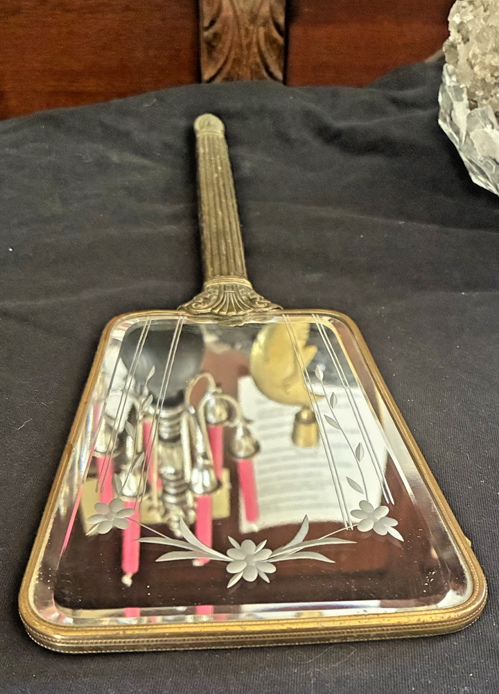 Witch's Old Enchanted Double-Sided Victorian Haunted Scrying Mirror