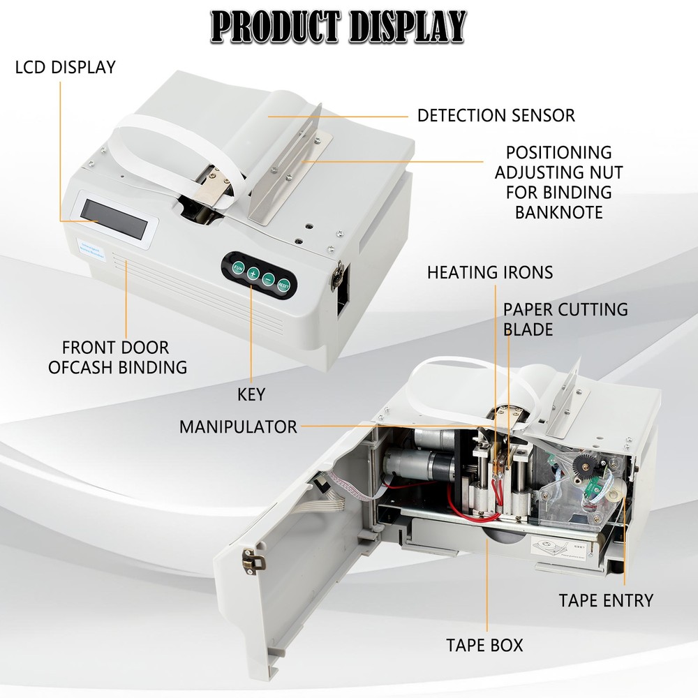 Automatic Money Bundle Machine 2sec/Once Intelligent Banknote Binding Machine