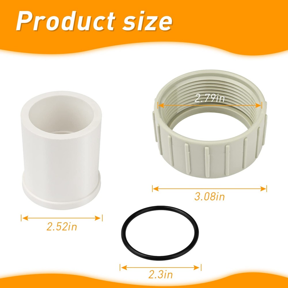 PalpitateC 350157 Union Kit Replacement fits Pentair Superflo Variable white