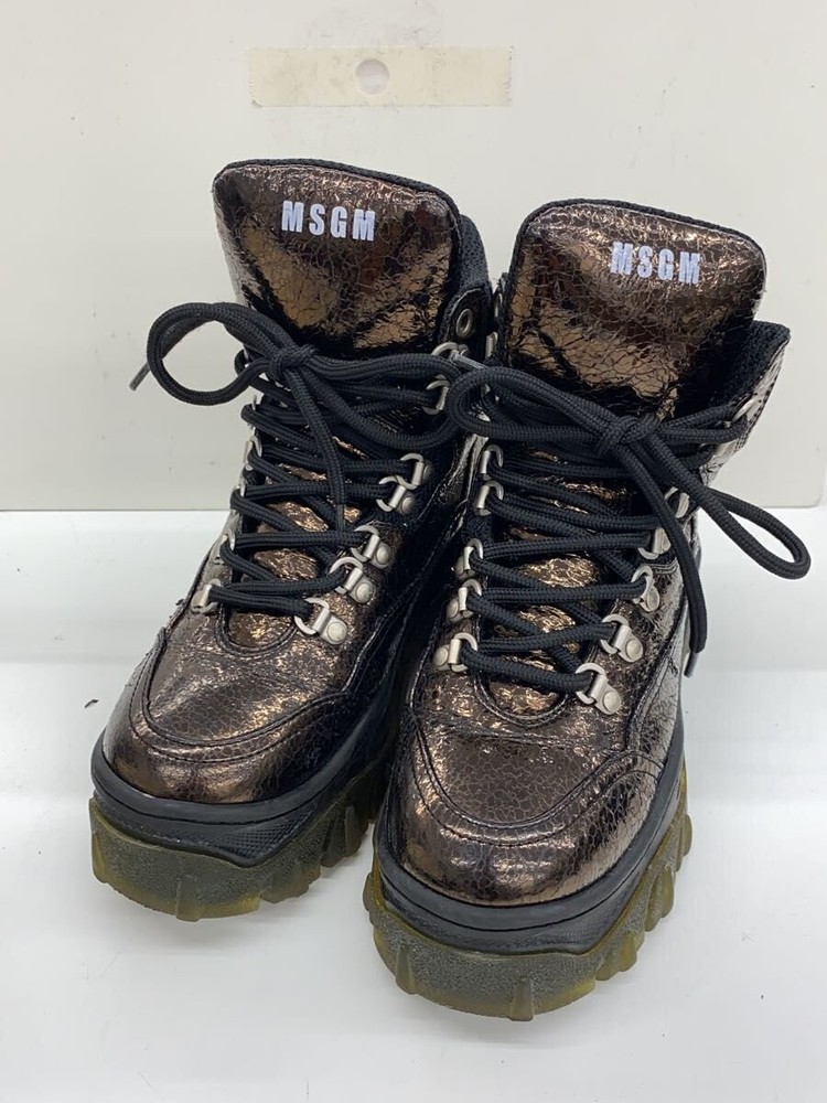 Msgm Lace-Up Boots/36/Brw 3544