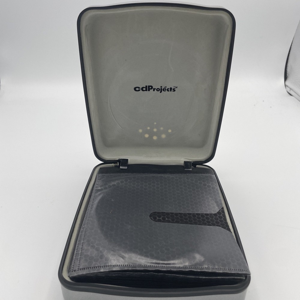 CD Projects Hard Metal 24 CD DVD Holder Case Silver Read!