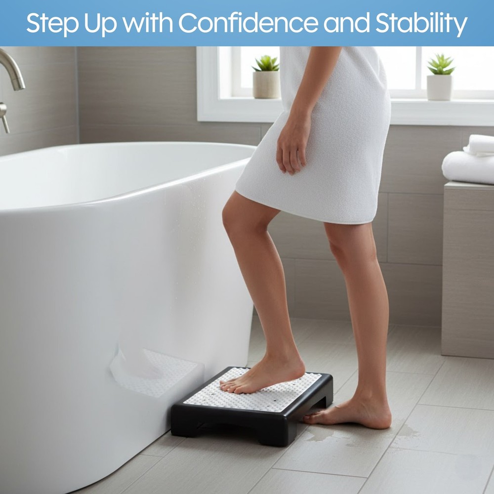 Slip Resistant Platform Step Stool 250 Pound Capacity Heavy Duty Home Use