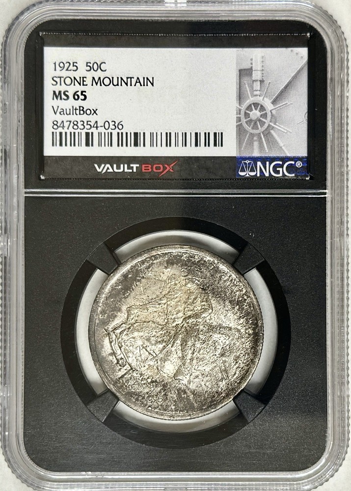 1925 STONE MOUNTAIN COMMEMORATIVE HALF DOLLAR NGC MS65
