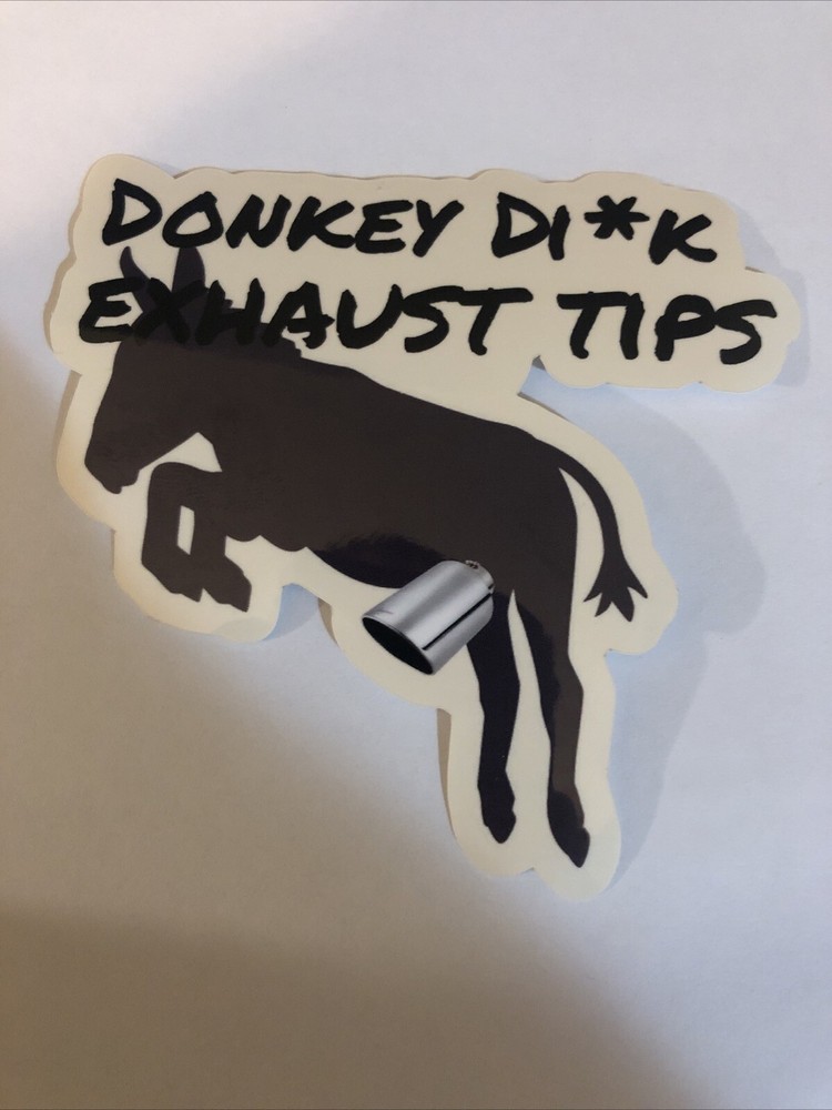 Chrome Exhaust Tip Funny Sticker