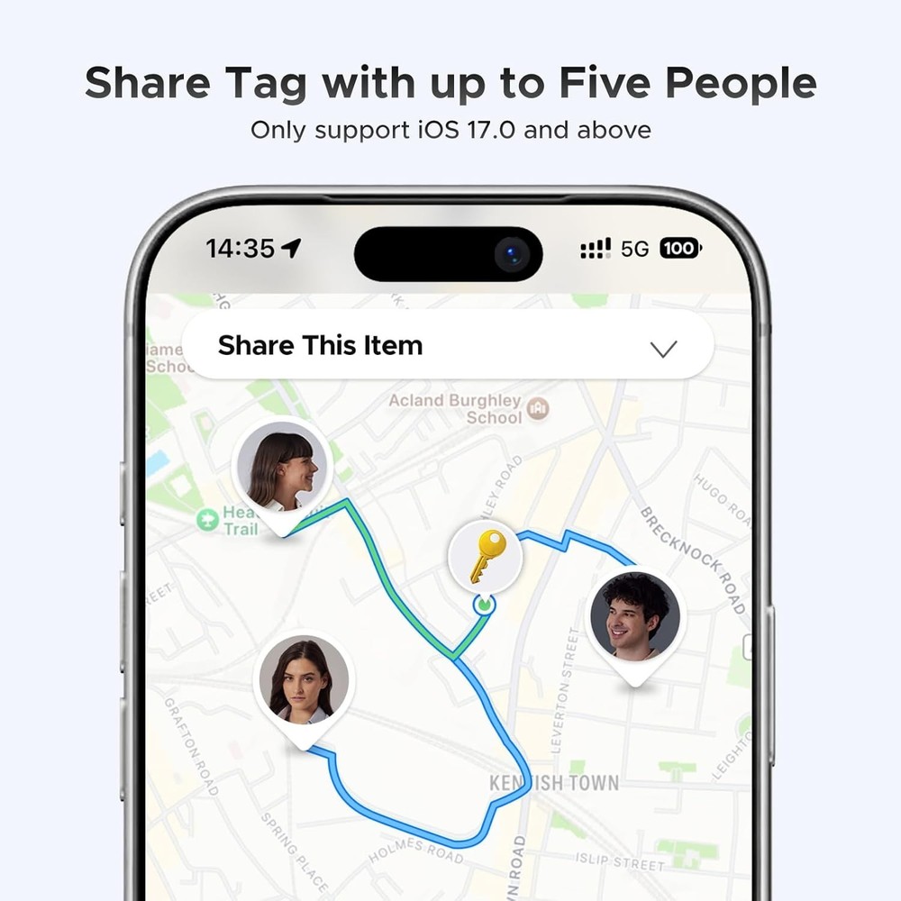 UGREEN FineTrack Air Tracker Tags (iOS Only) 4 Pack,