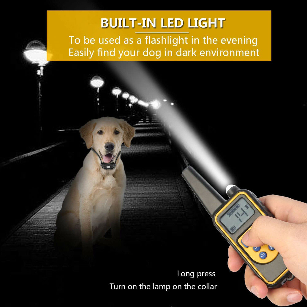 Electric Dog Training Collar with Remote 1640FT, E-Shock, Safe Training Modes