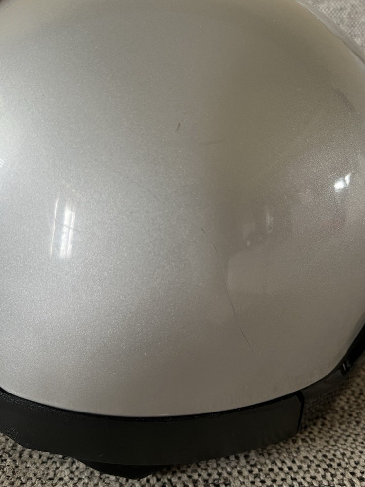 Scorpion EXO-100 Half Helmet Size Medium DOT Silver Motorcycle Helmet