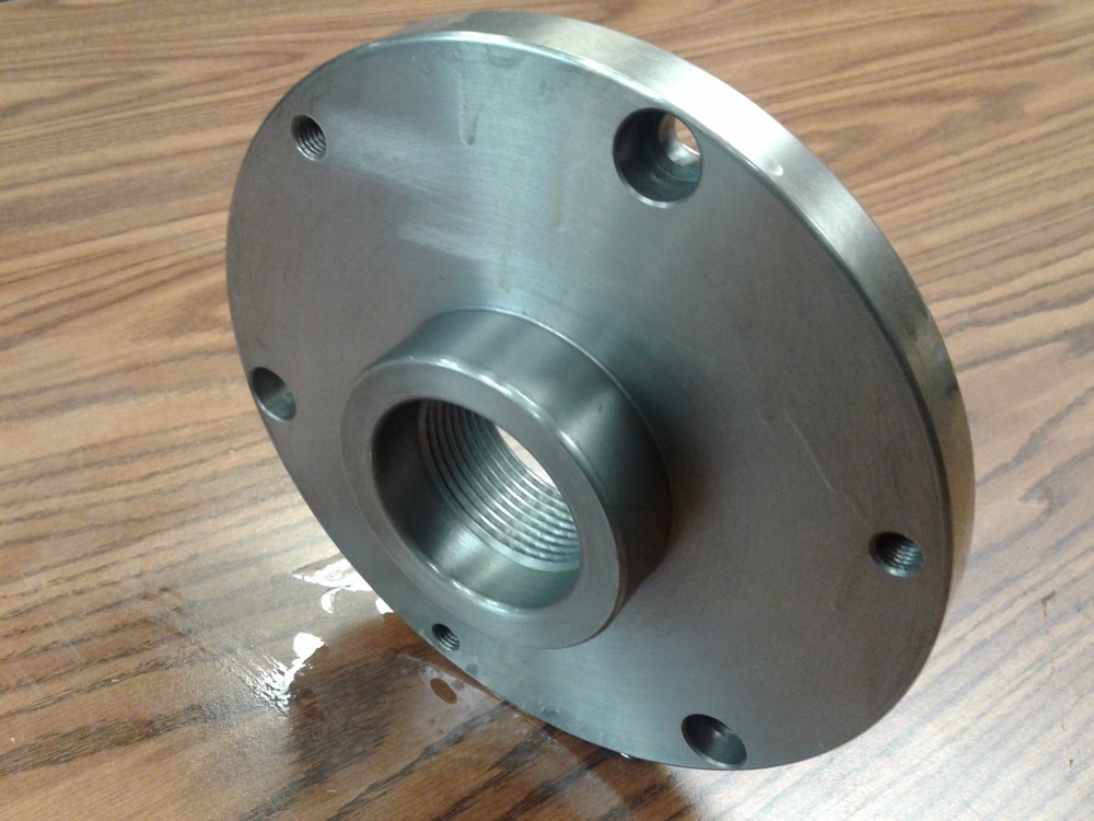 8" adapter plate 2-1/4"-8 threads for self centering chucks ADP-08-2148-new