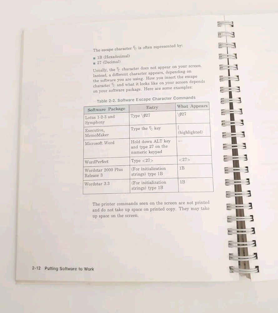 HP LASERJET III PRINTER USER'S MANUAL Software Application Notes Quick Reference