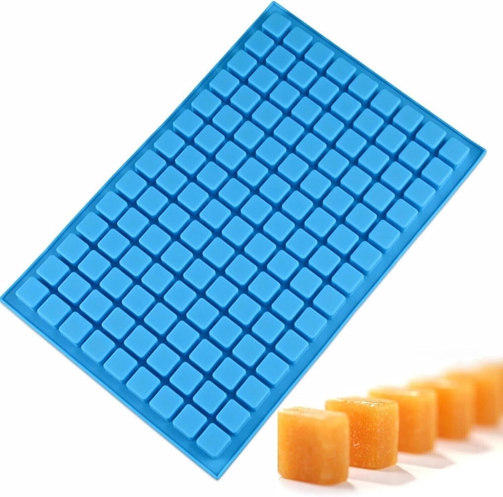 2 Pack Square Silicone Candy Molds for Gummy Chocolate Ice