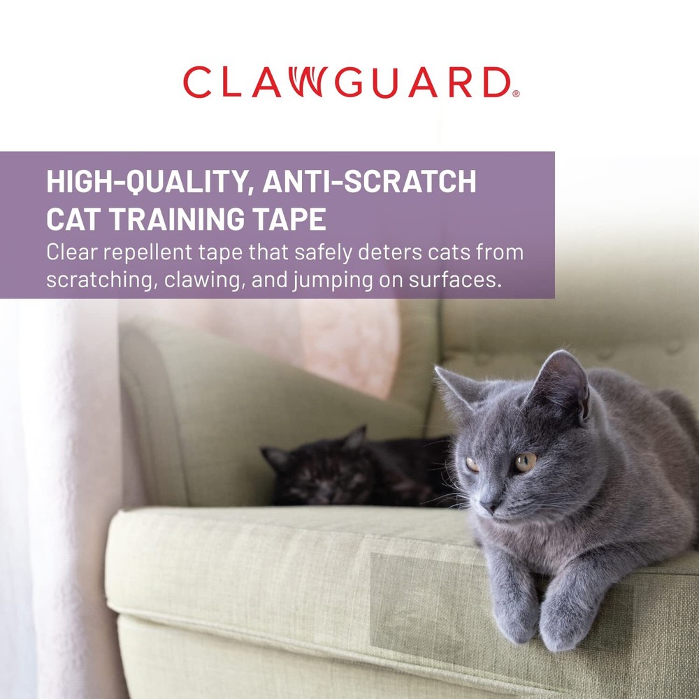 Cat Training Tape Strips Deters Cats from Scratching Clawing or Jumping on Fu...