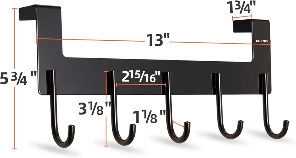 Functional Over Door Hook Set - Heavy-Duty, Rust-Resistant, Easy Install, 2 Pack