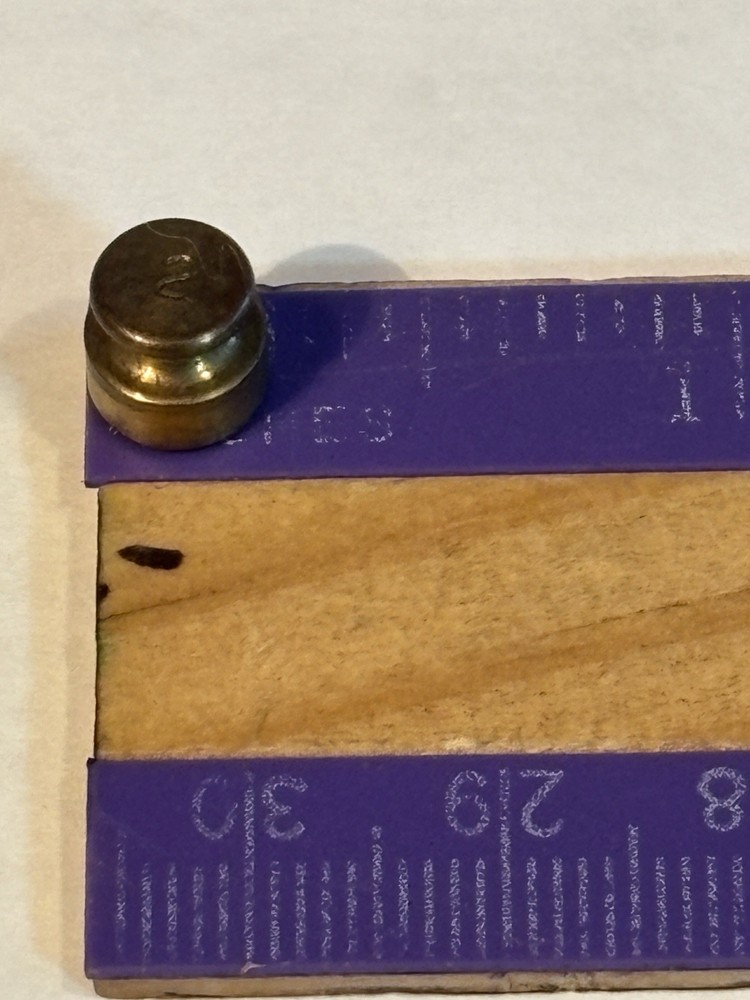 2g Replacement Brass Scale Weight Vintage #1